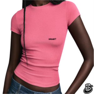 Camiseta Top Manga corta Rosa UD8804